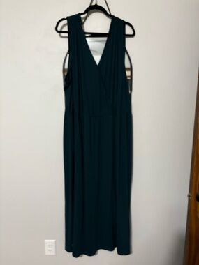 Maurices Teal Sleeveless V-Neck Maxi Dress